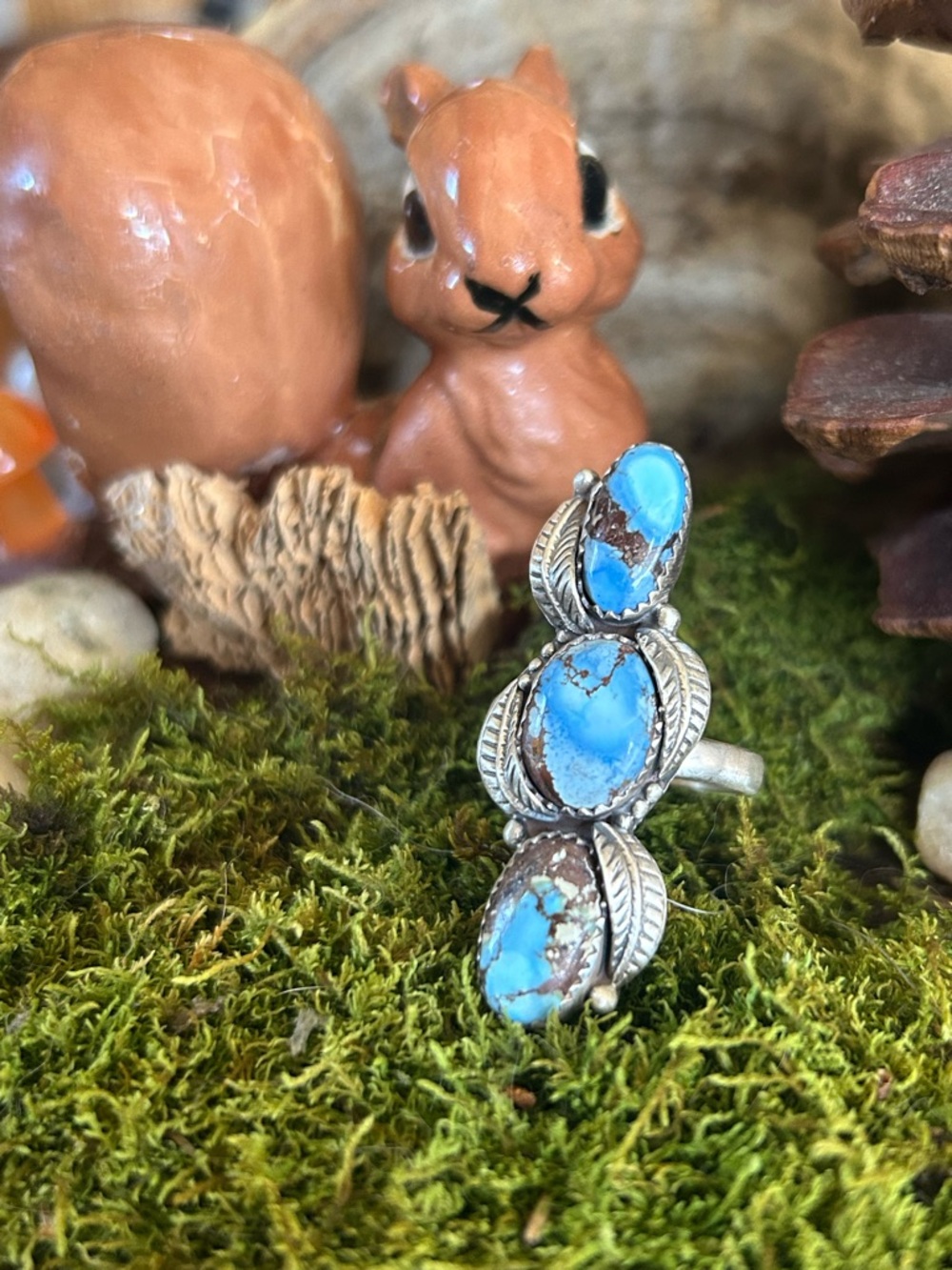 925 Sterling gorgeous golden hills ring